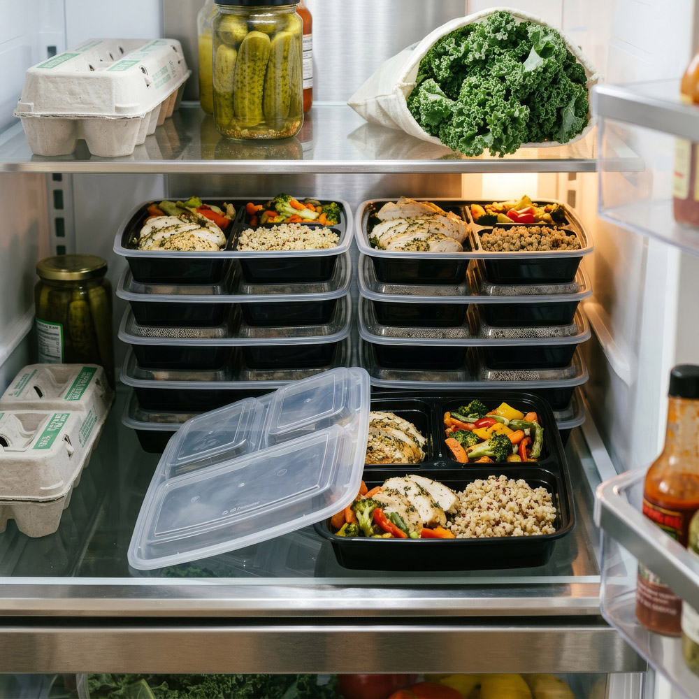 Harbour Housewares Single Compartment Meal Prep Container 1120ml 120 Pack Image 4