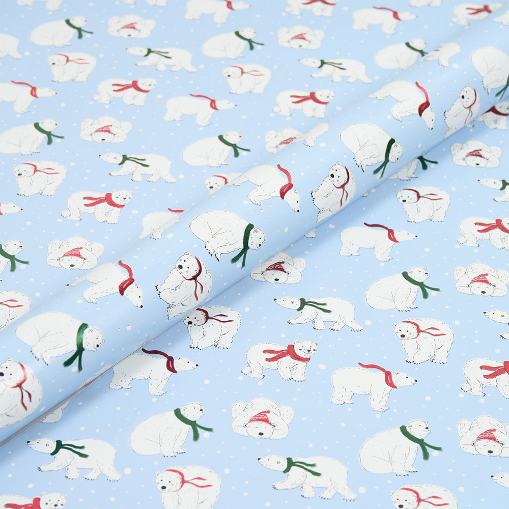 Polar Bear Gift Wrapping Paper Image 2