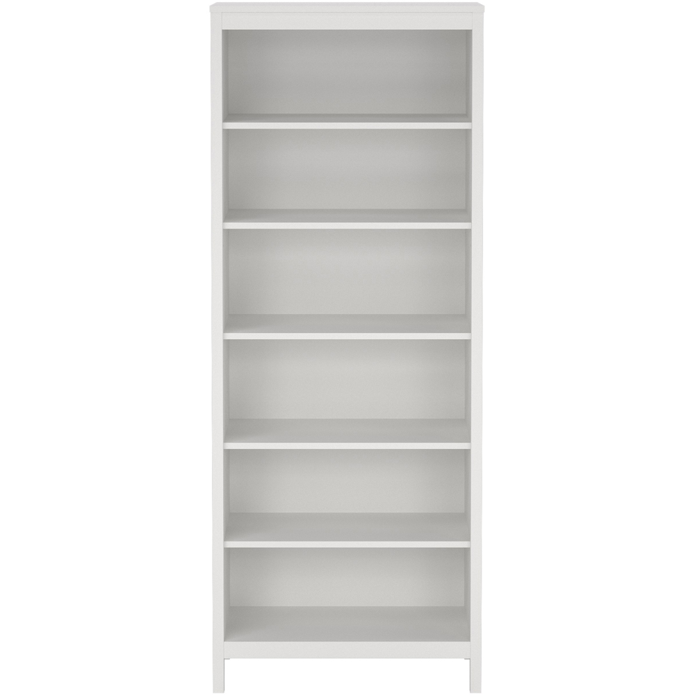 Florence Madrid 6 Shelf White Bookcase Image 3