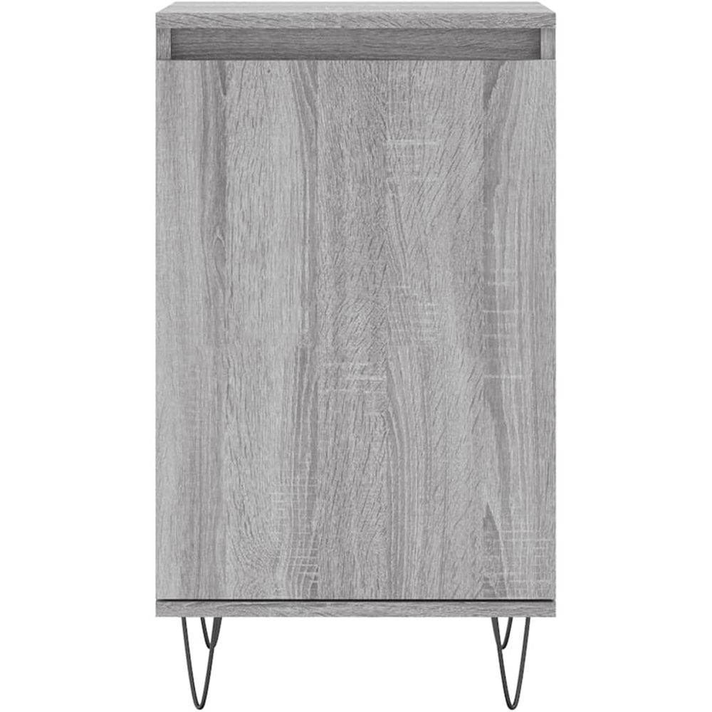 vidaXL Single Door Grey Sonoma Sideboard Set of 2 Image 6
