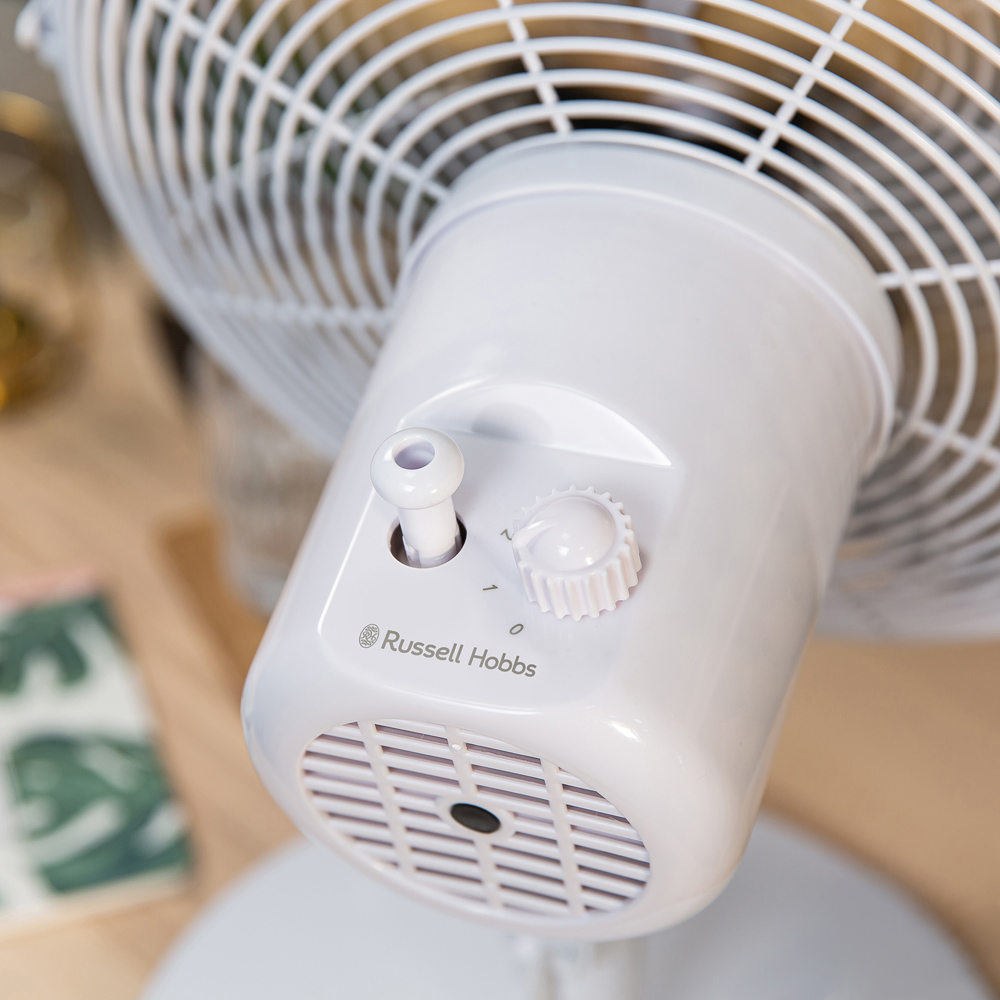 Russell Hobbs White Scandi Desk Fan 12 inch Image 5