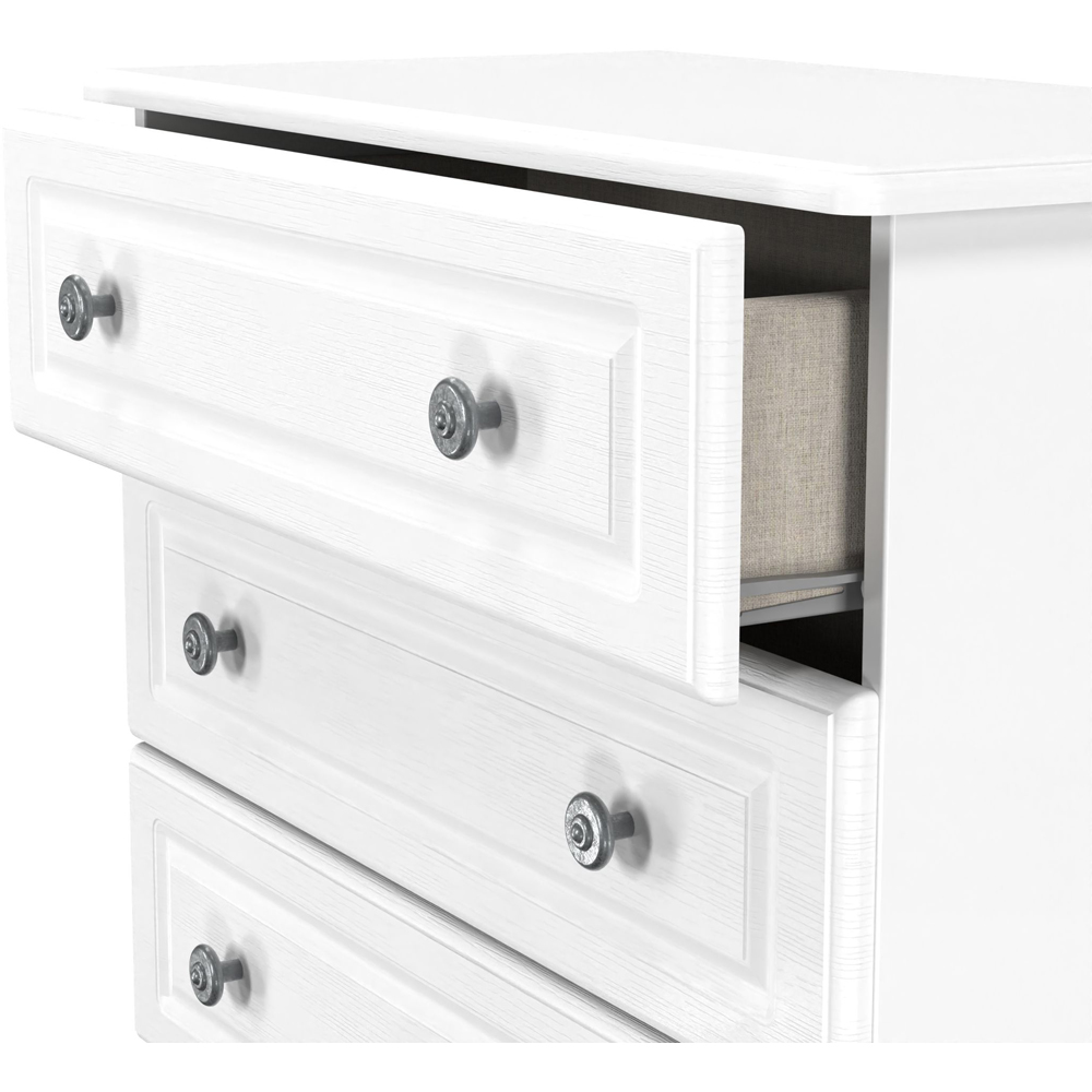 Crowndale Pembroke 5 Drawer Matt White Chest of Drawers Ready Assembled Image 6