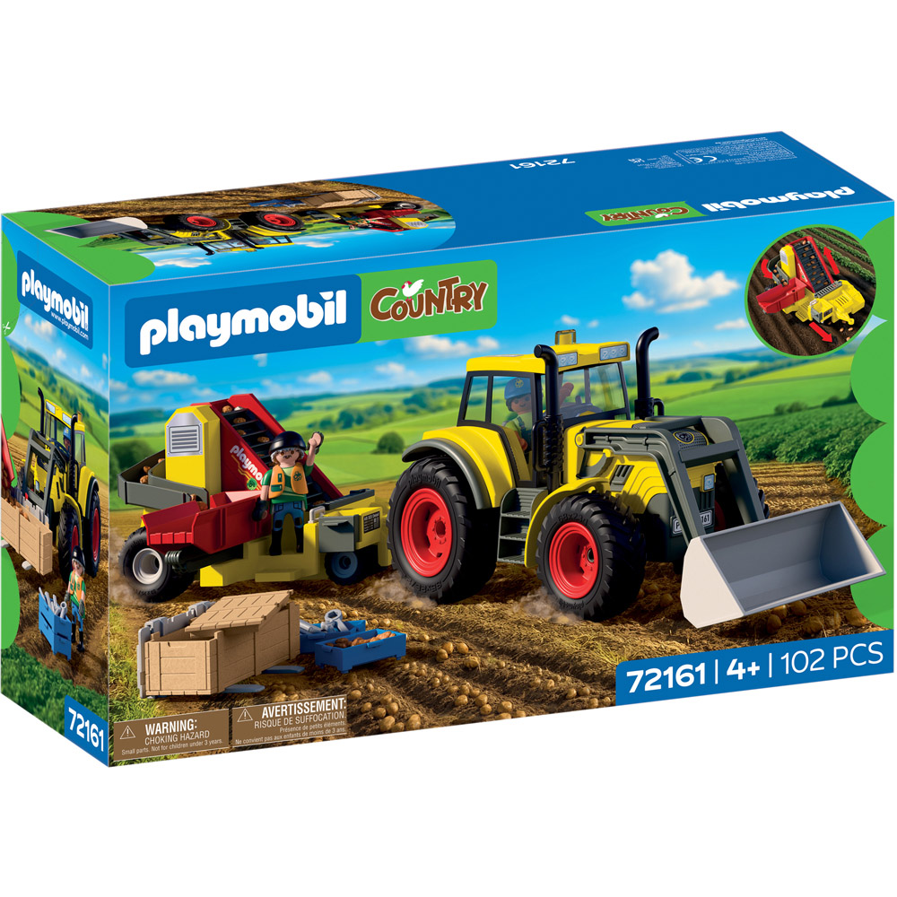 Playmobil Large Tractor with Potato Harvester Play Set 102 Piece Image 1