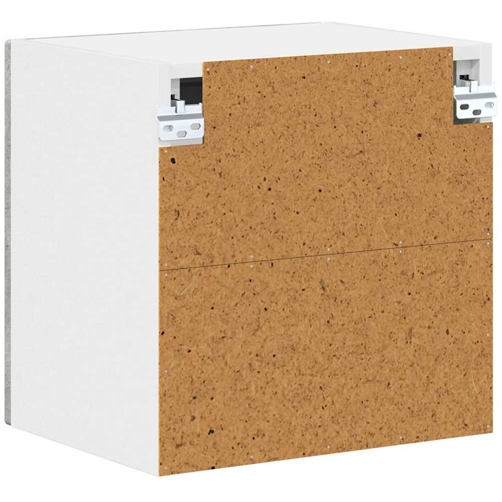 vidaXL Kalmar Single Glass Door Concrete Grey Wall Mounted Kitchen Cabinet Image 7