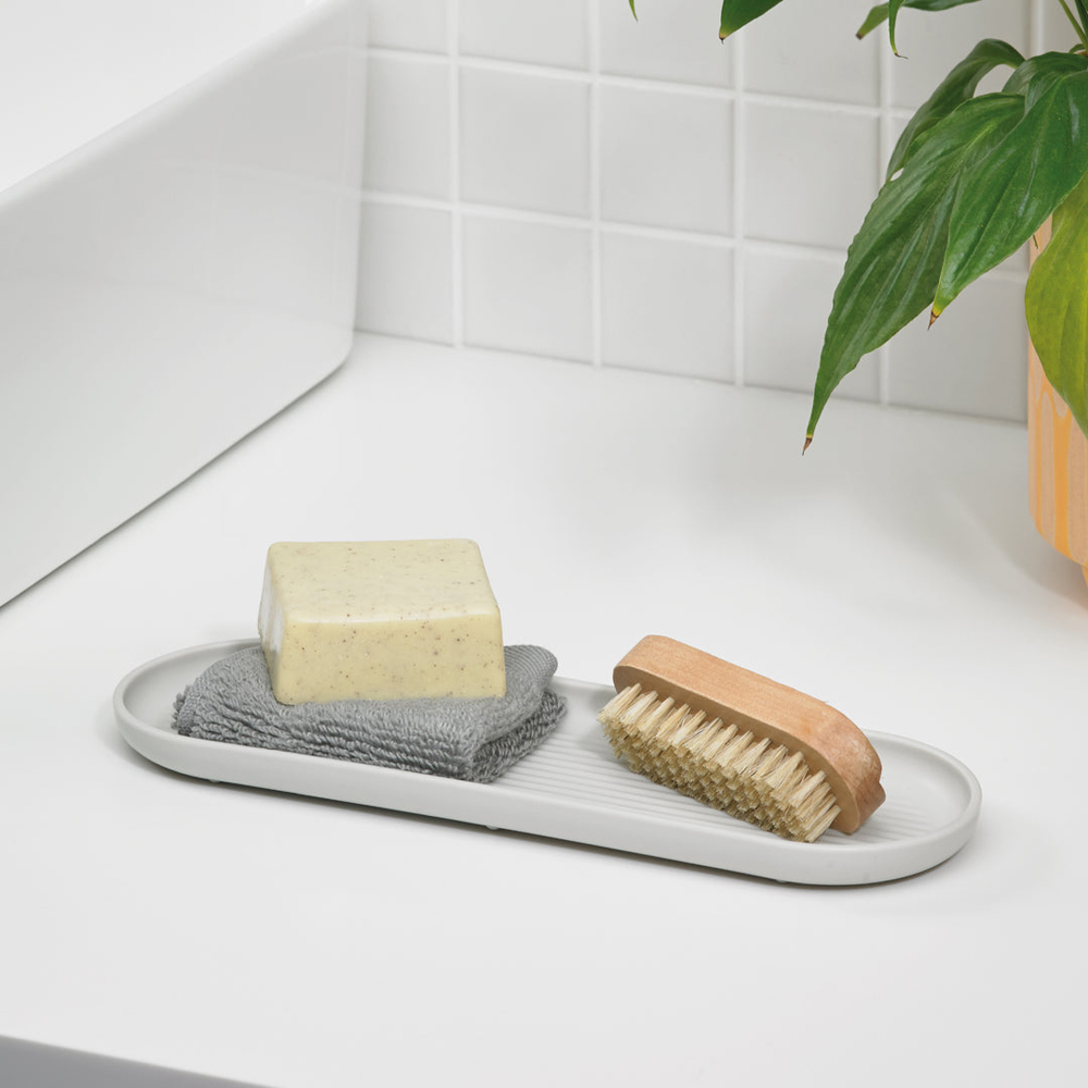 ReBorn Stone Effect Recycled Plastic Bathroom Storage Tray Image 2