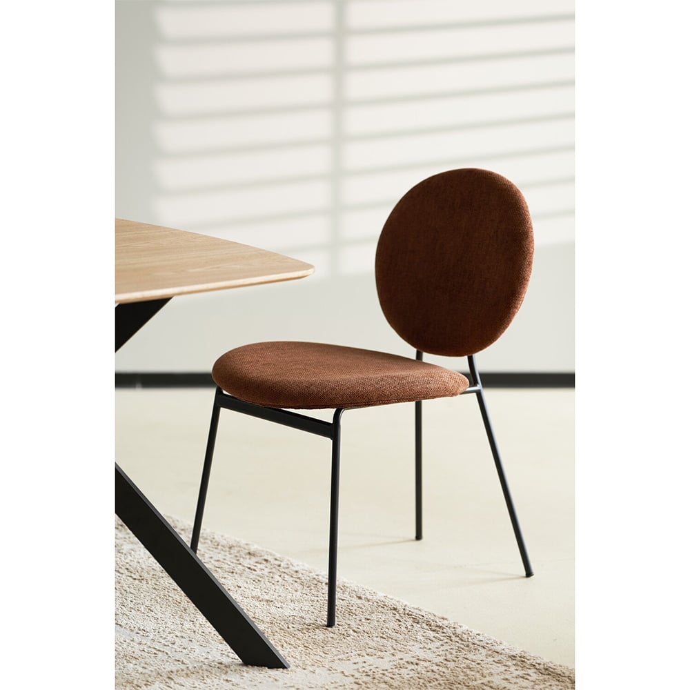 Pair of Maybury Dining Chairs - Burnt Orange Image 7