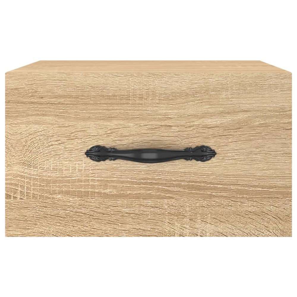 vidaXL Singe Drawer Sonoma Oak Wall Mounted Bedside Table Image 5