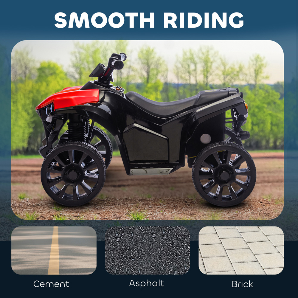 Tommy Toys AIYAPLAY Kids Red Ride On ATV Quad Bike 6V Image 5