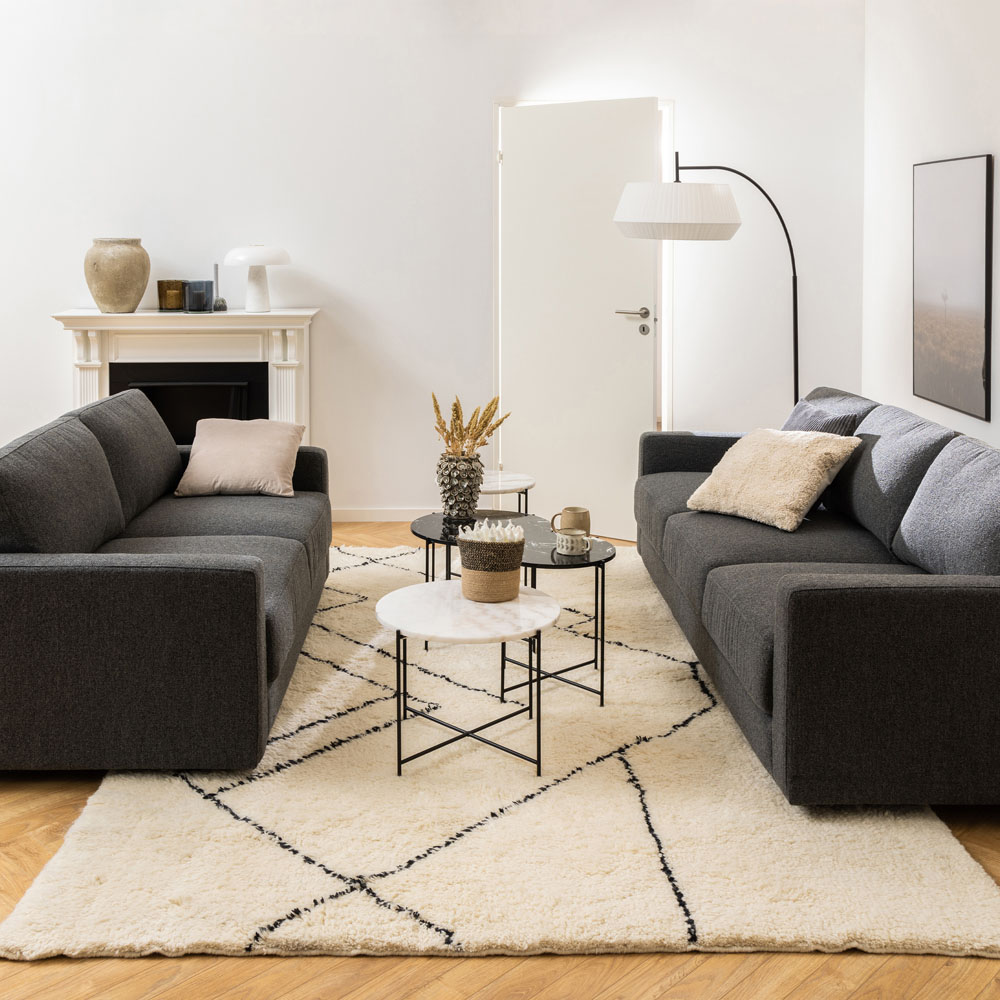 Florence Avila White Marble Top Side Table Image 7