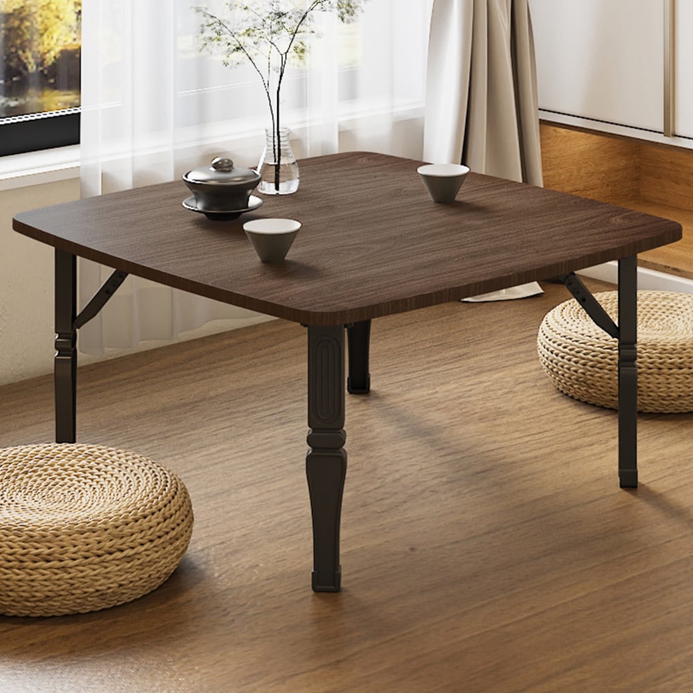 Living and Home Brown Foldable Coffee Table Image 1