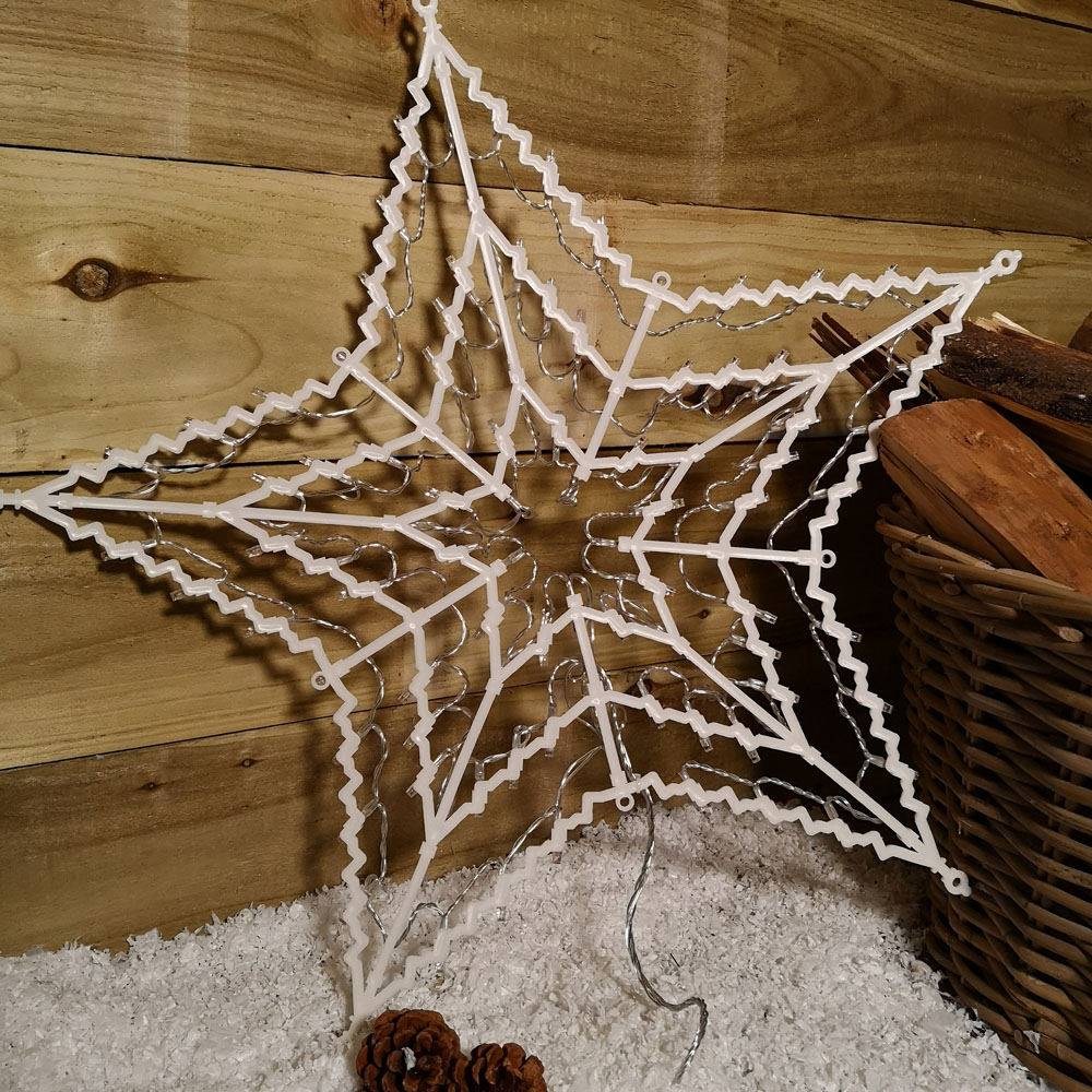 Samuel Alexander 100 White and Warm White LED Star Christmas Decoration Image 6