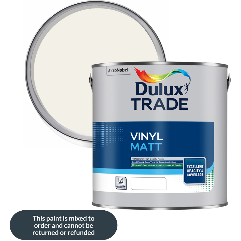 Dulux Trade Timeless Walls and Ceilings Vinyl Matt Paint 2.5L Image 1