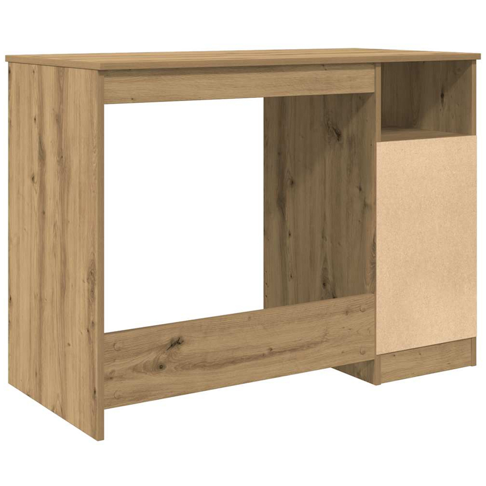 vidaXL 3 Drawer Single Shelf Computer Desk Artisan Oak Image 7