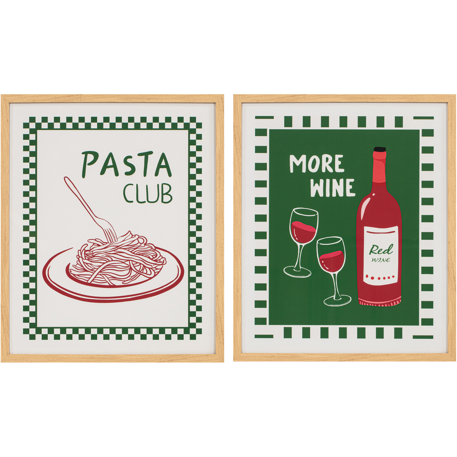 Aesthetic Italian Kitchen Glass Print Image 1