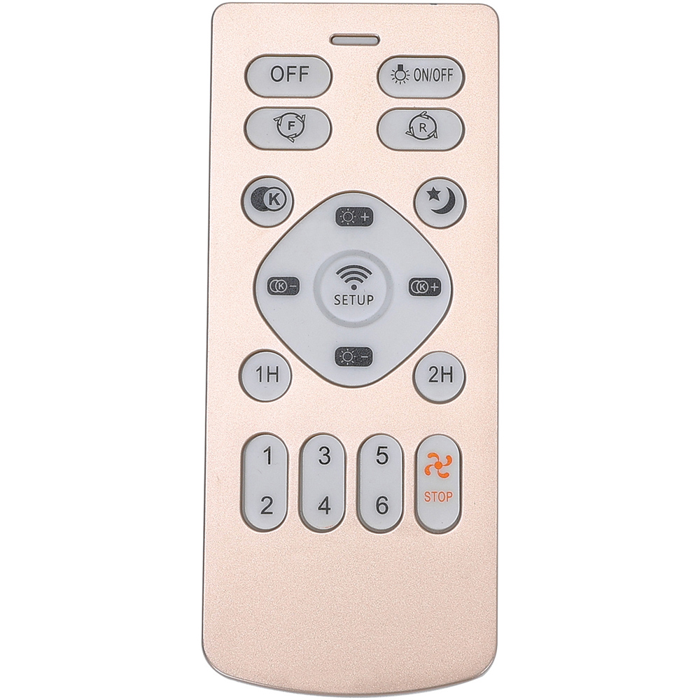 Living and Home White Round Ceiling Fan Light with Remote 22 inch Image 6