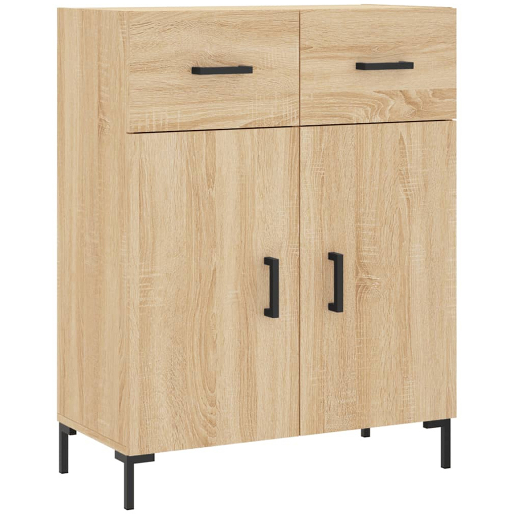 vidaXL 2 Door 2 Drawer 2 Shelf Sonoma Oak Highboard Image 7