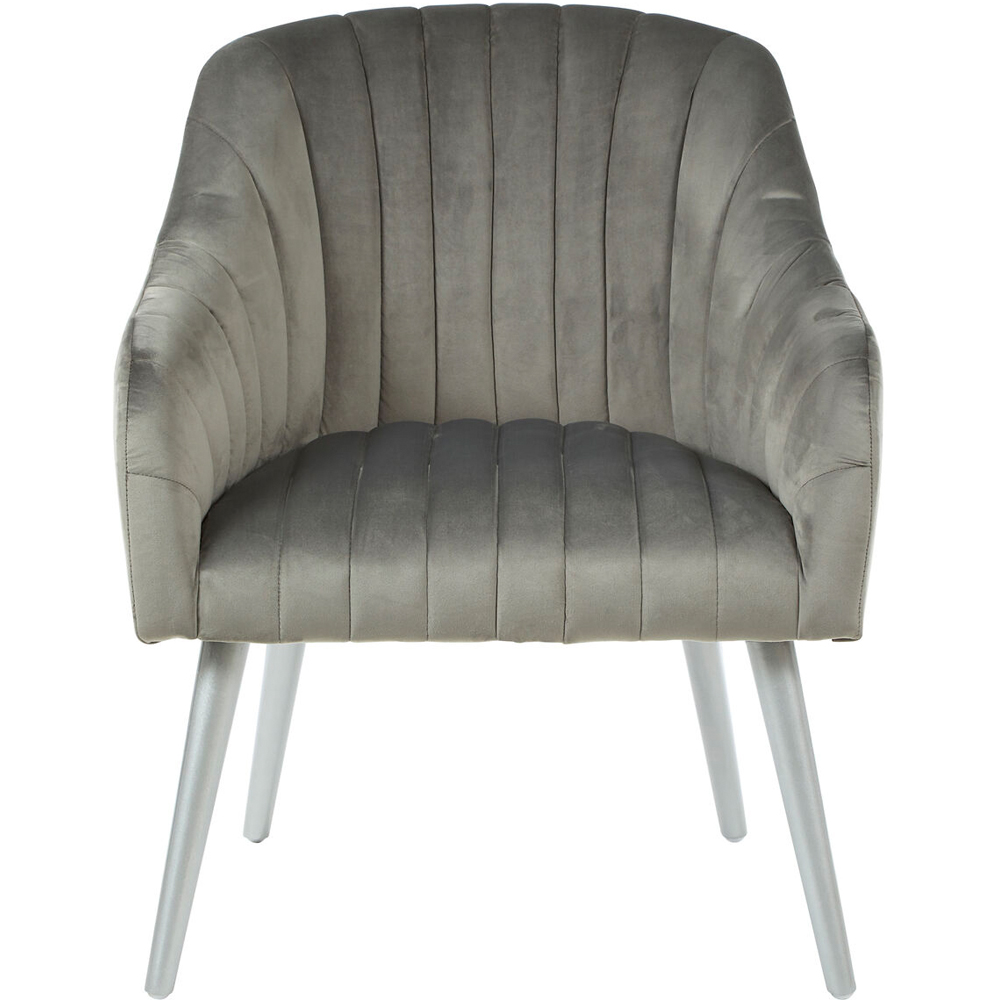 Premier Housewares Louxor Grey Fabric Armchair Image 5