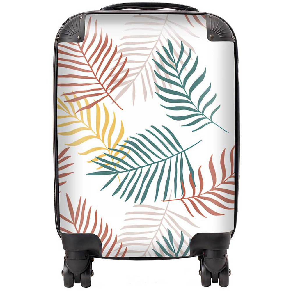 Warren Reed Designer Small Palm Branches in Natural Colours Suitcase Image 1