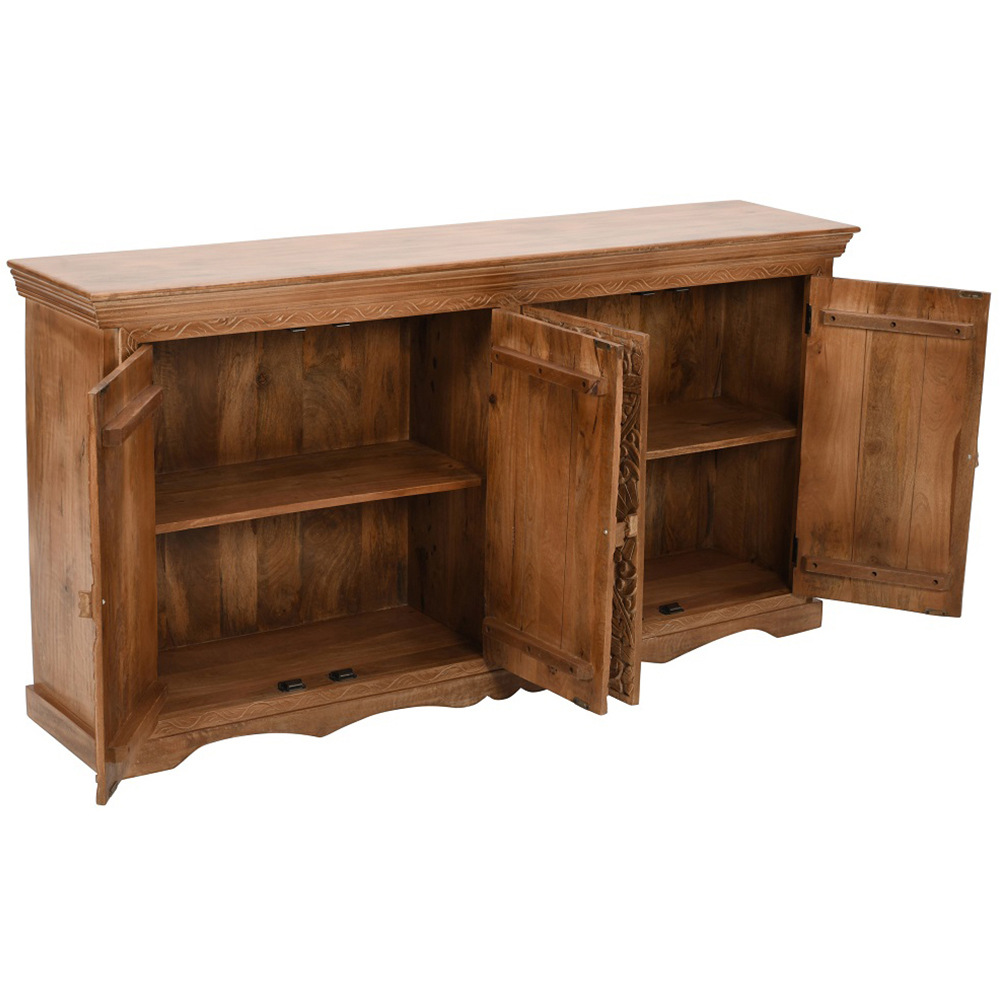 Brooklyn Adair 4 Door Mango Wood Sideboard Image 4