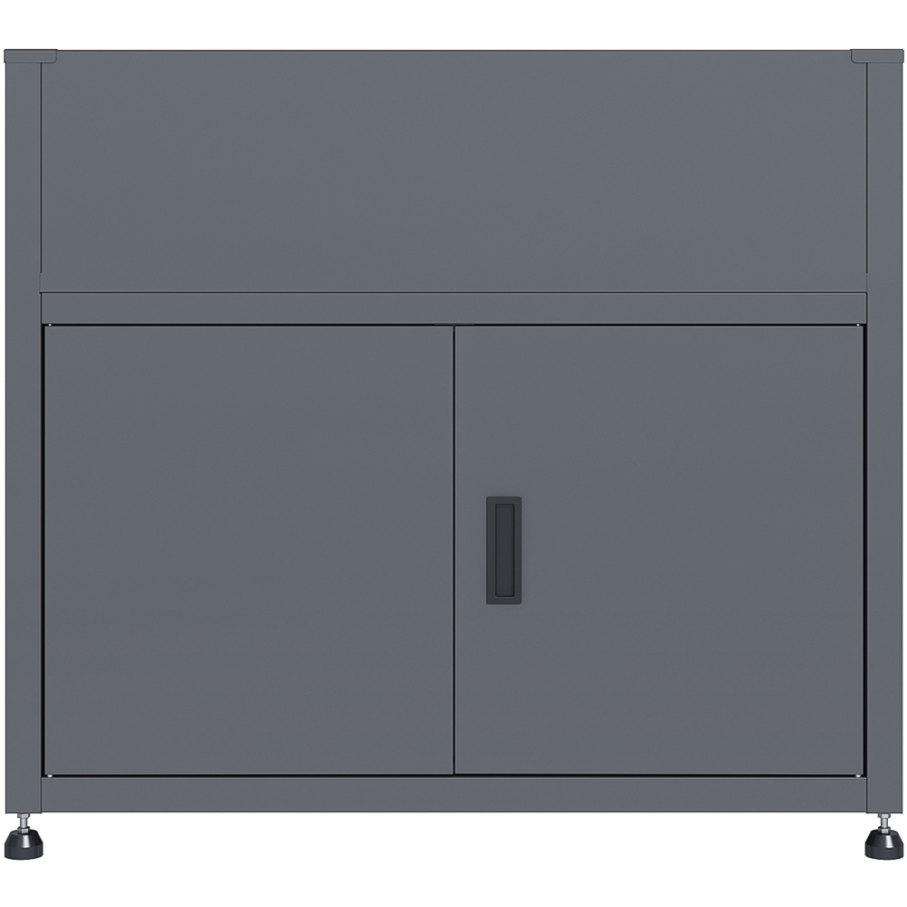 Trimetals 2.7 x 3.2ft Anthracite Raised Planter with Storage Cupboard Image 3