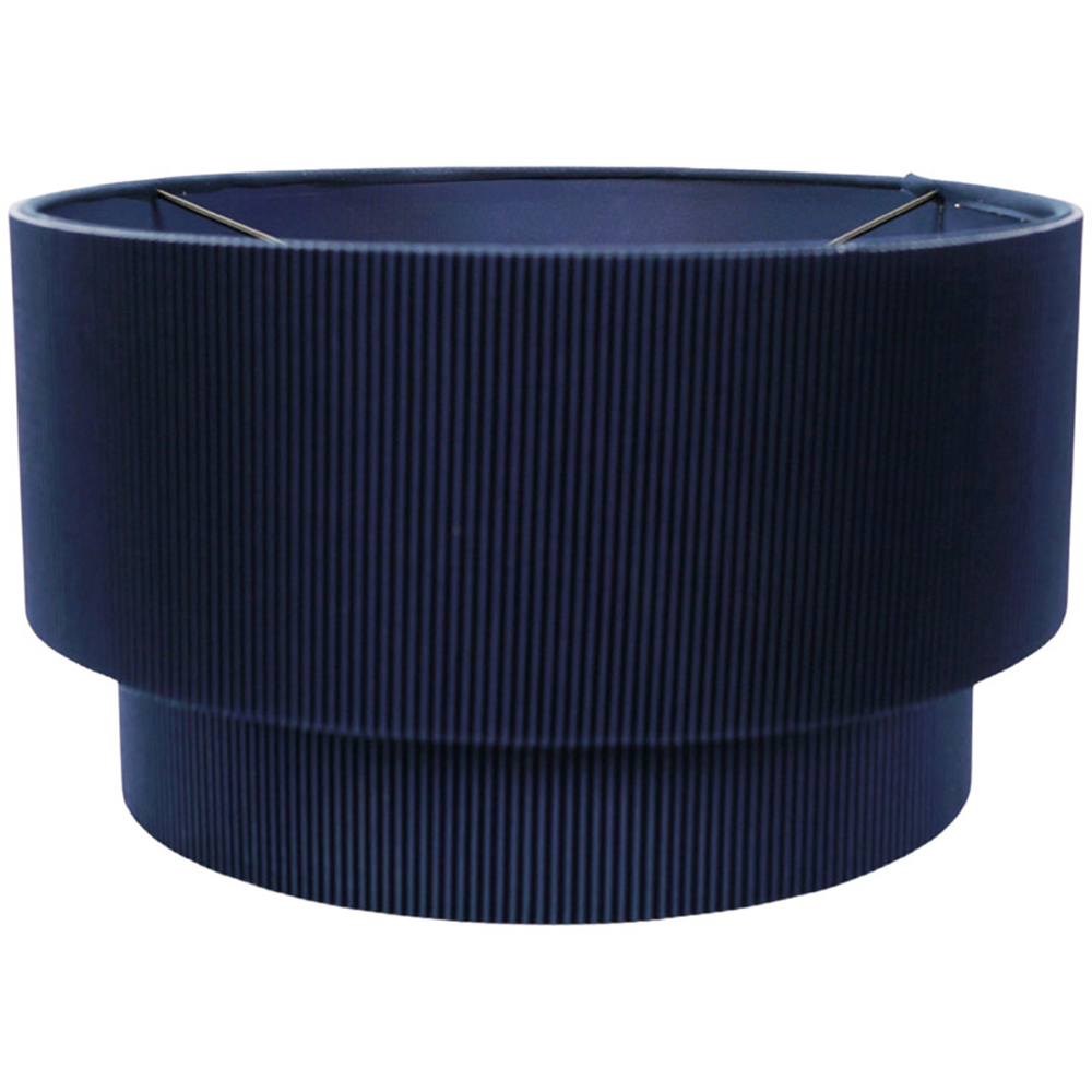 ValueLights Mason 2 Tier Blue Ruched Crinkle Lamp Shade Image 1