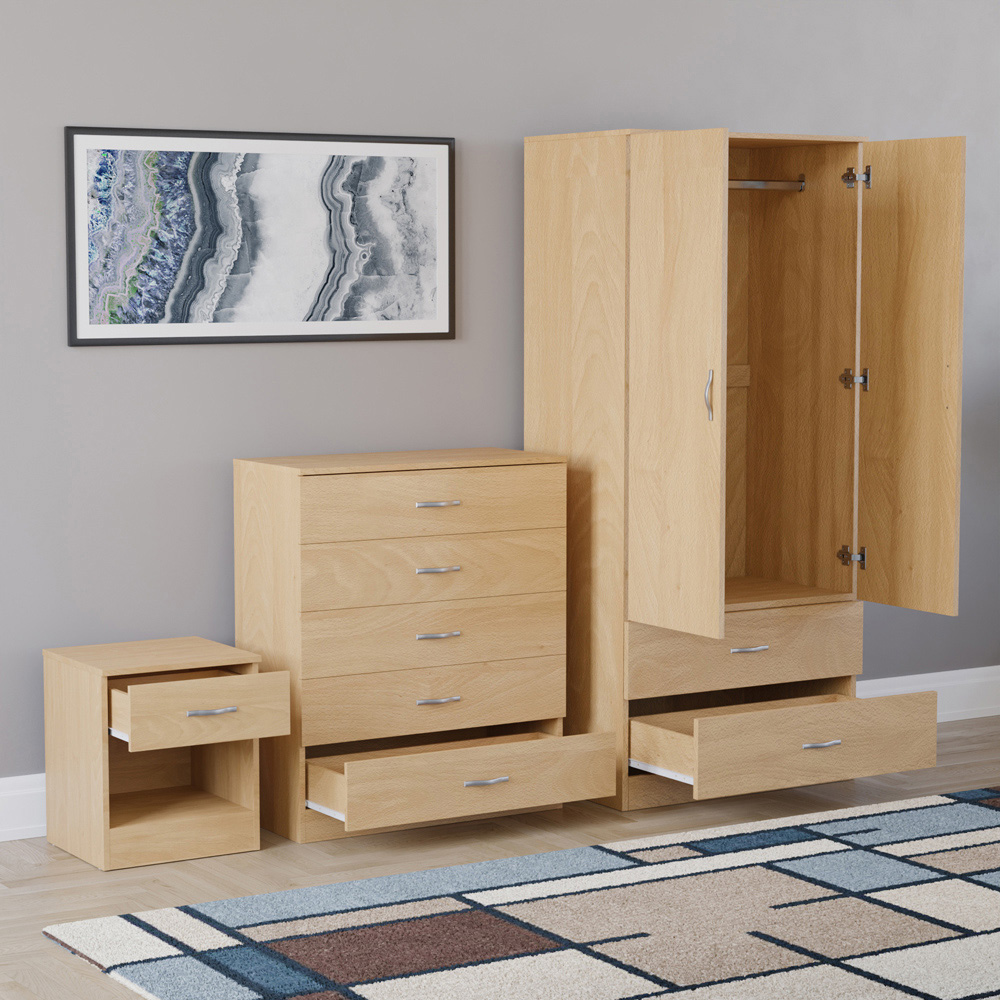 VIDA DESIGNS Riano Pine 3 Piece Bedroom Furniture Set Image 5