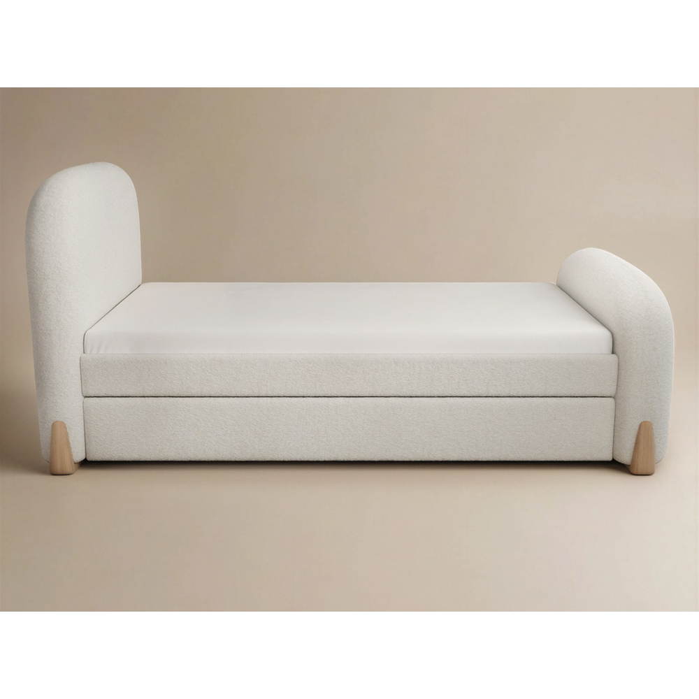 Flair Ines Single Cream Day Bed with Trundle Image 3