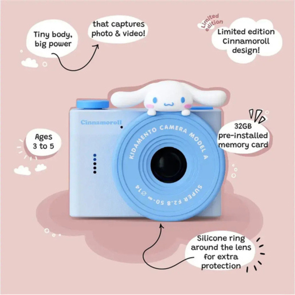 Kiimento Cinnamoroll Mini Kids Digital Camera and Video Camcorder Image 5