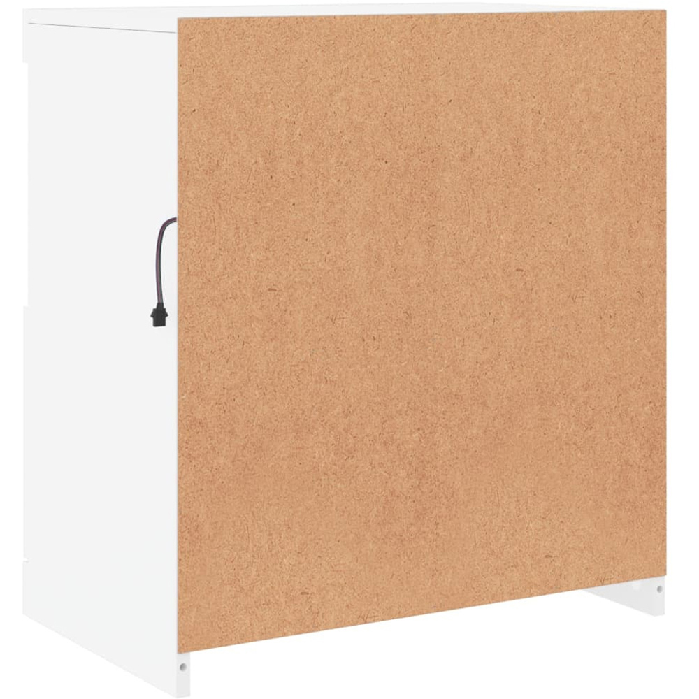 vidaXL 2 Door 2 Shelf White LED Sideboard Image 8