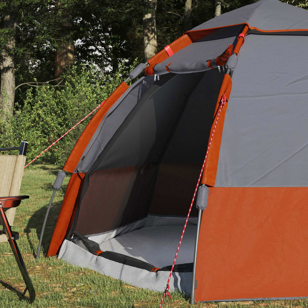vidaXL 4 Person Instant Tent Grey Image 2
