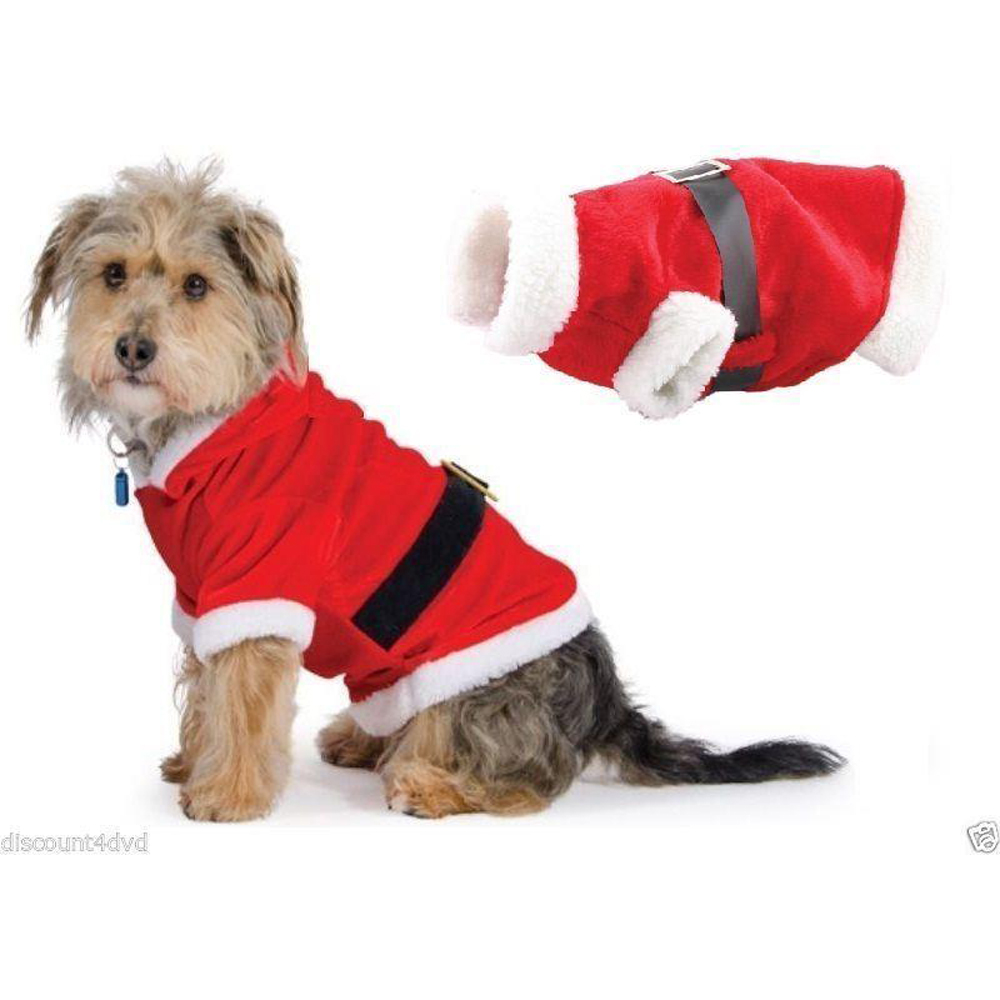 Shatchi Small Pet Santa Suit Costume Image 2
