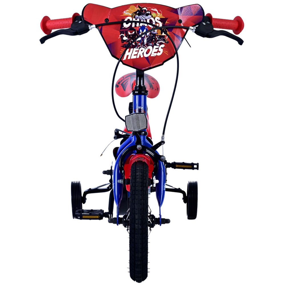 Volare SEGA Sonic Prime Kids 12 inch Multicolour Bike with Stabilisers Image 3