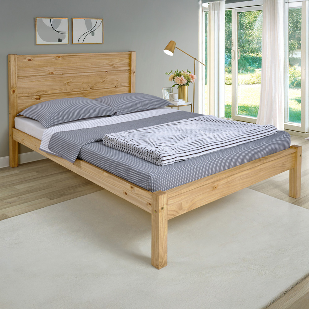 Seconique Barton King Size Waxed Pine Bed Image 1
