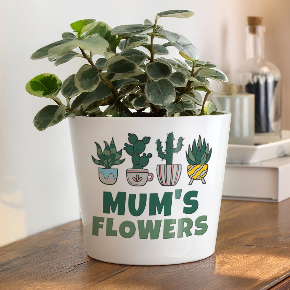 Personalised Memento Company Personalised Big Text Large Plant Pot 15cm Image 2