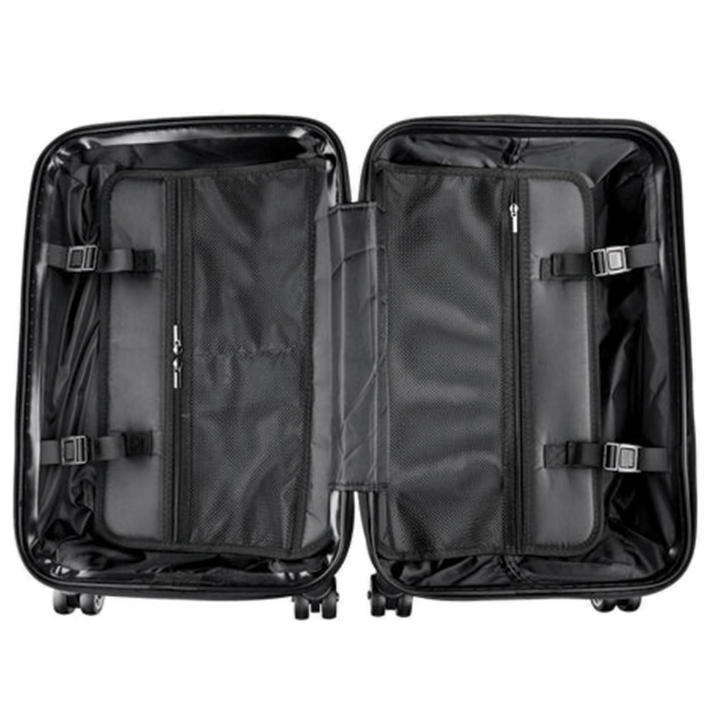 Warren Reed Designer Cabin Splashart Miniature Schnauzer Dog Suitcase Image 3