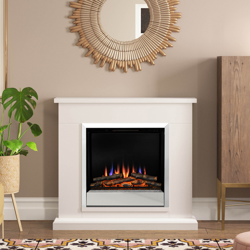 Be Modern Elsham Cashmere Timber Electric Fireplace Suite 40 inch Image 2