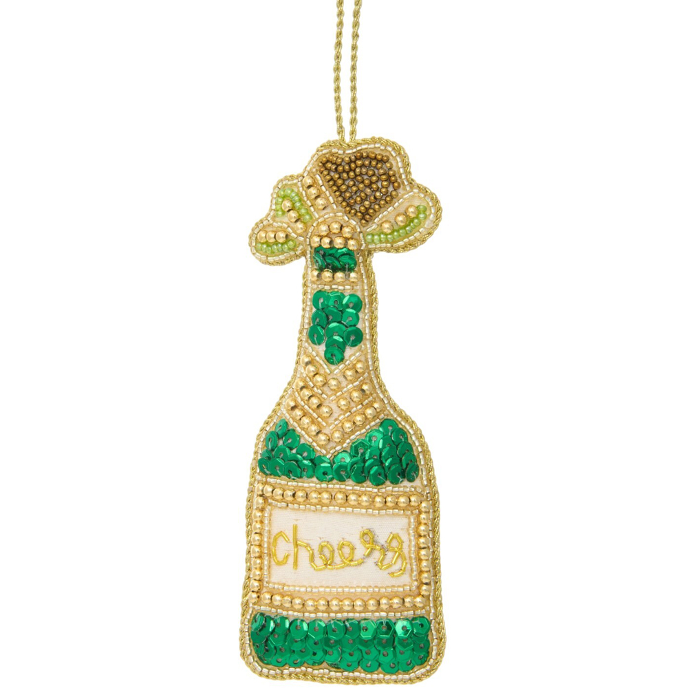 Beaded Bubbly Hanging Decoration Image 4