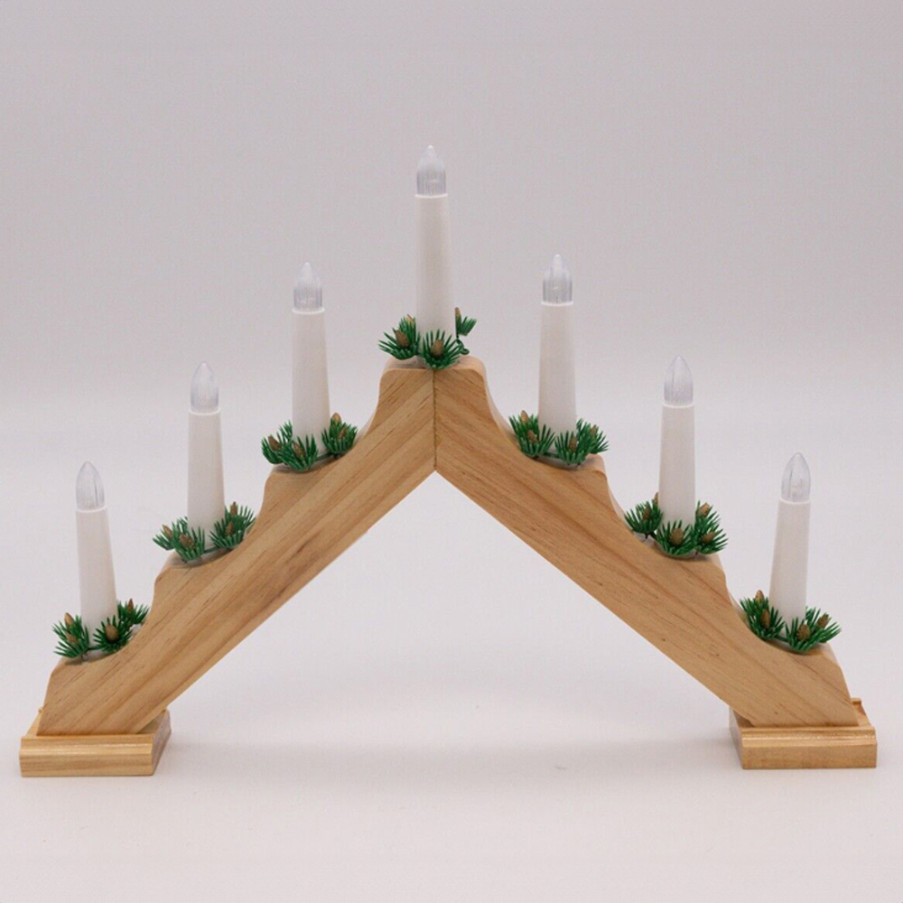 Marco Paul LED Wooden Candle Bridge Image 2