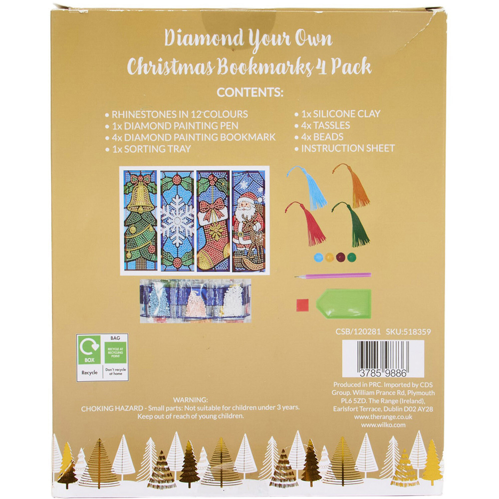 Diamond Your Own Christmas Bookmarks Kit Image 4