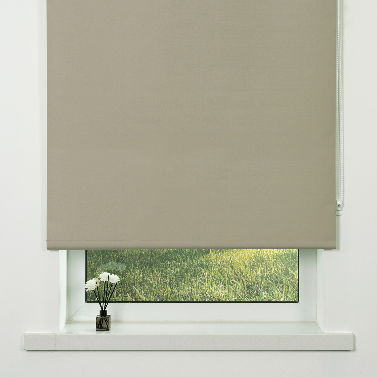 Divante Plain Blackout Roller Blind - Fawn / 60cm Image 2