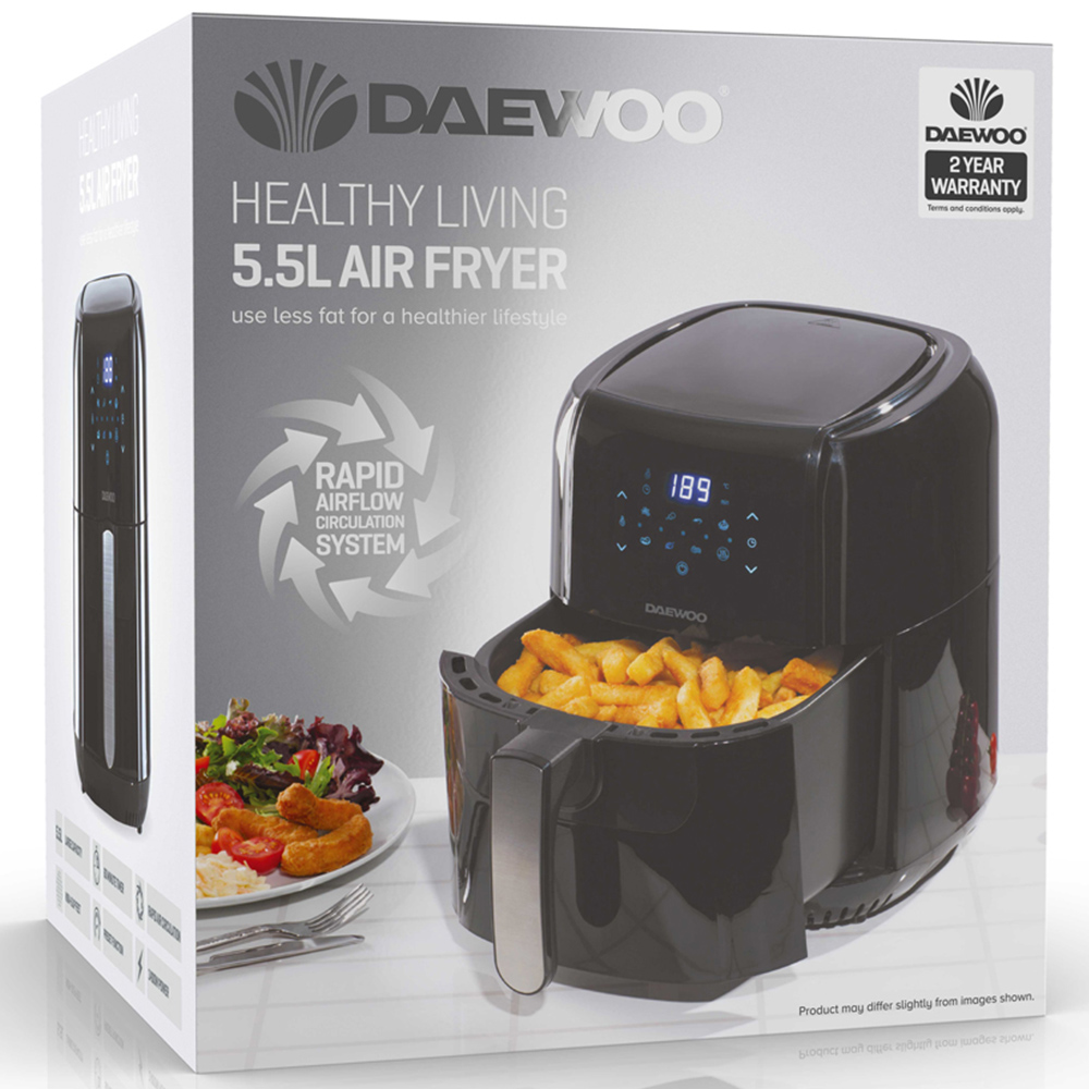 Daewoo Single Pot Digital 5.5L Air Fryer Image 5