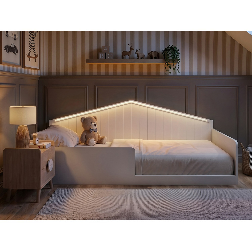Flair Wilbur Small Double White Montessori Bed Image 7