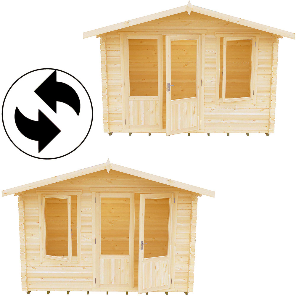 Shire Berryfield 11 x 6ft Apex Garden Log Cabin Image 5