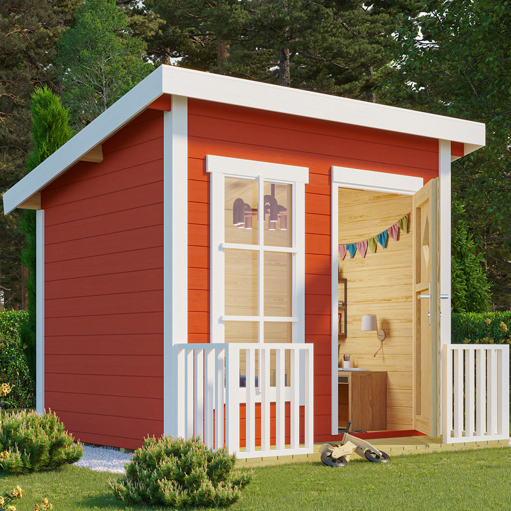 Norland Flipp 7.5 x 6.2ft Wooden Pent Log Cabin Image 5