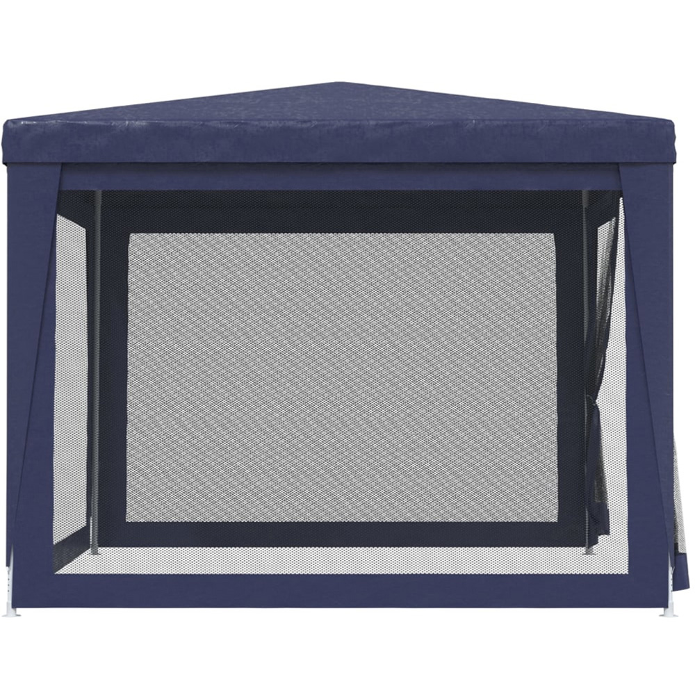 vidaXL 3 x 3m Blue Party Tent with Mesh Sidewalls Image 4