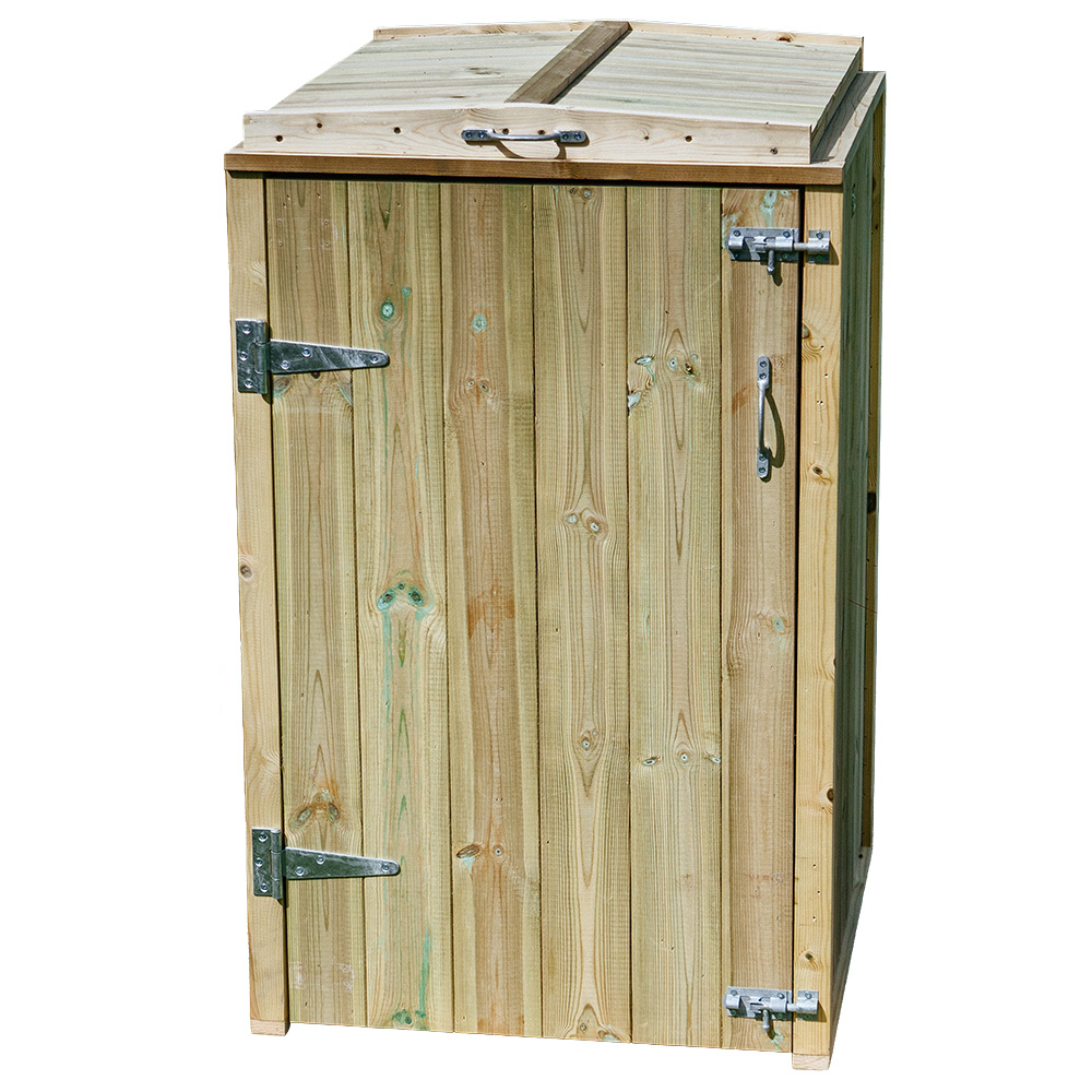 The Garden Village Shireburn 2 Recycle Box Storage Shed Image 1