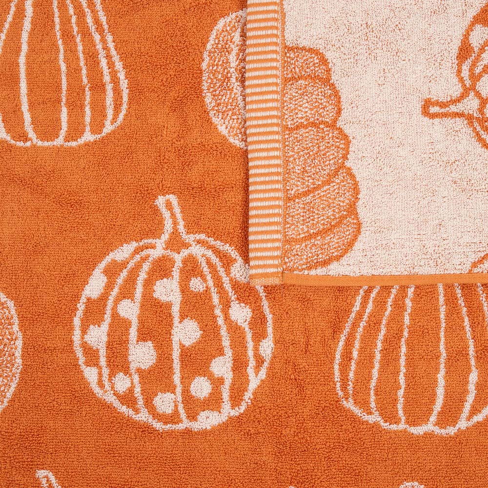 Boho Pumpkin Towel Orange Hand Towel Image 6
