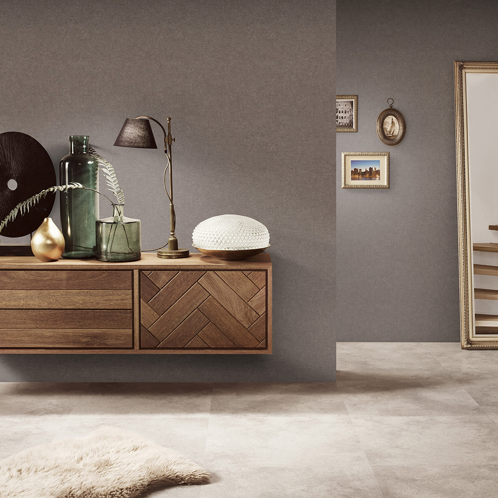 Erismann Dash Plain Brown Vinyl Wallpaper Image 2