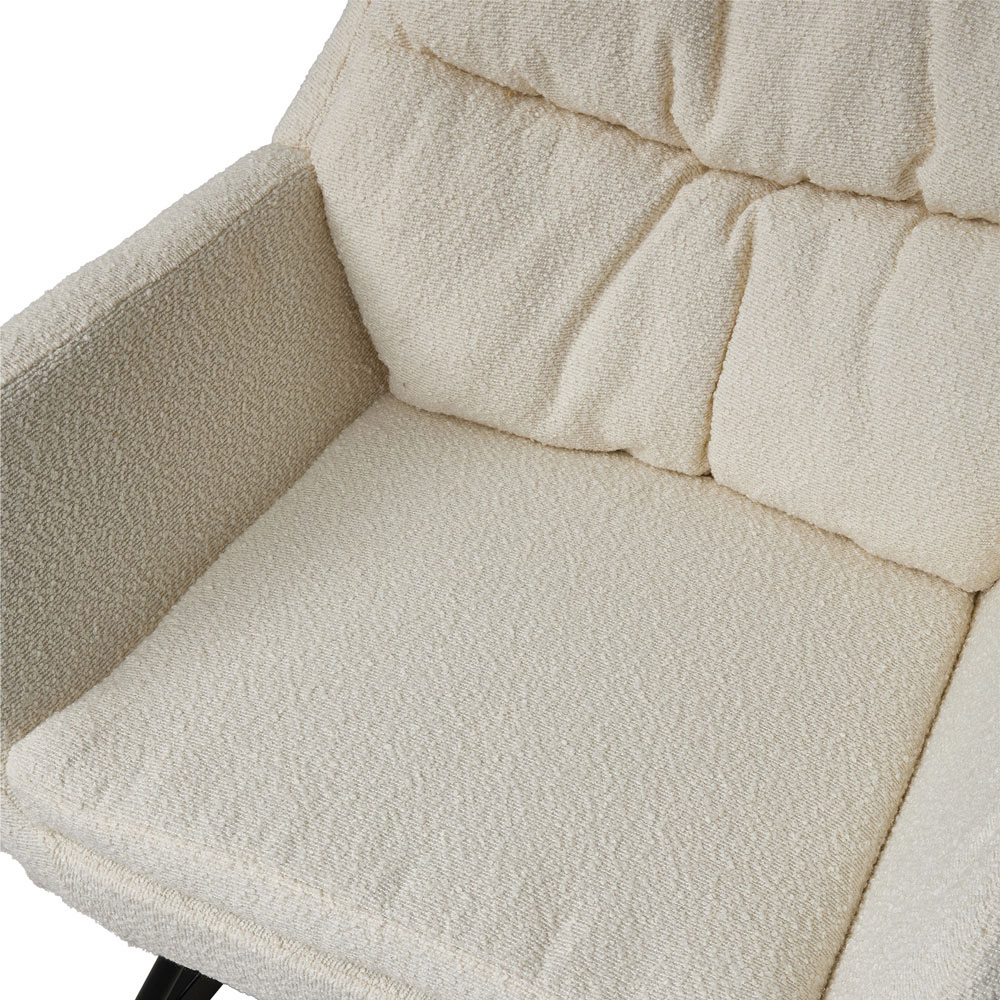 H&O Direct Modern Upholstered Rocking Chair Image 6
