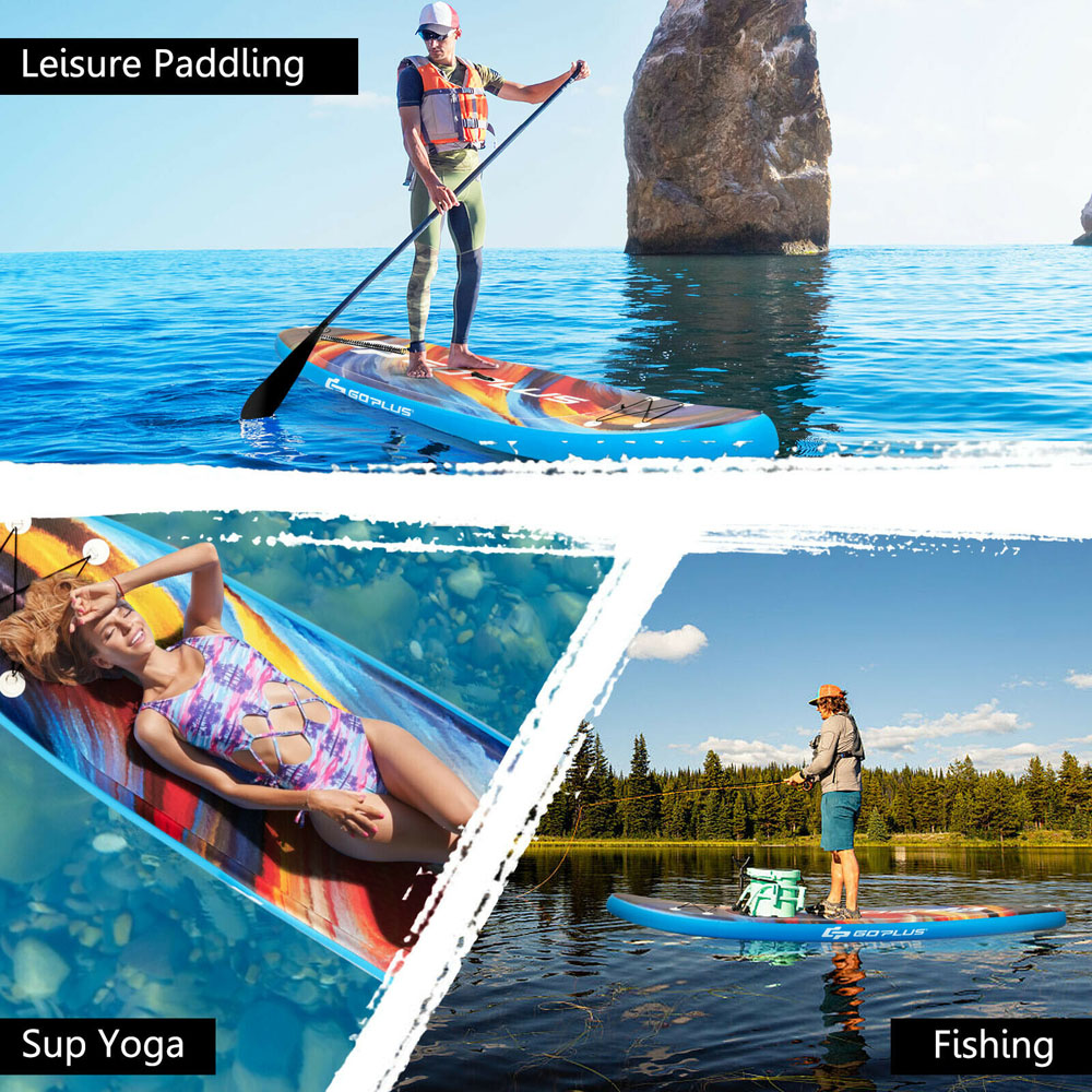 Costway Blue Inflatable Stand Up Paddle Board Set 11ft Image 7